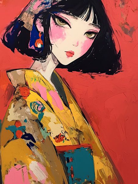 Femme avec boucles d'oreilles par La collection ARTEO