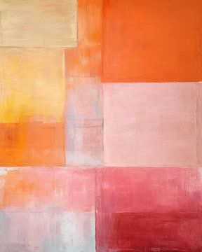 Modern en abstract in pastelkleuren van Studio Allee