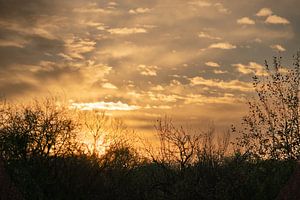 Lever de soleil avec un ciel particulier
