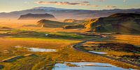 Prachtige zonsondergang panoramisch landschap