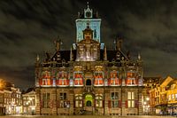 Delft bij avondlicht