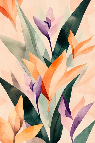 Blütenzauber in sanften Farben von Poster Art Shop