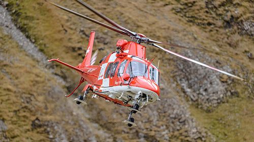 Zwitserse Agusta AW109 reddingshelikopter.