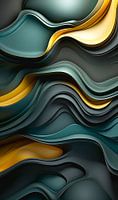 Dynamisch abstract schilderij