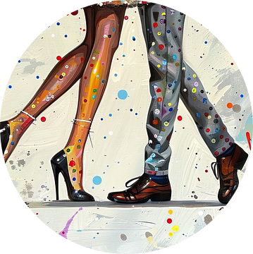 Modern Abstract | Benen en Voeten van Blikvanger Schilderijen