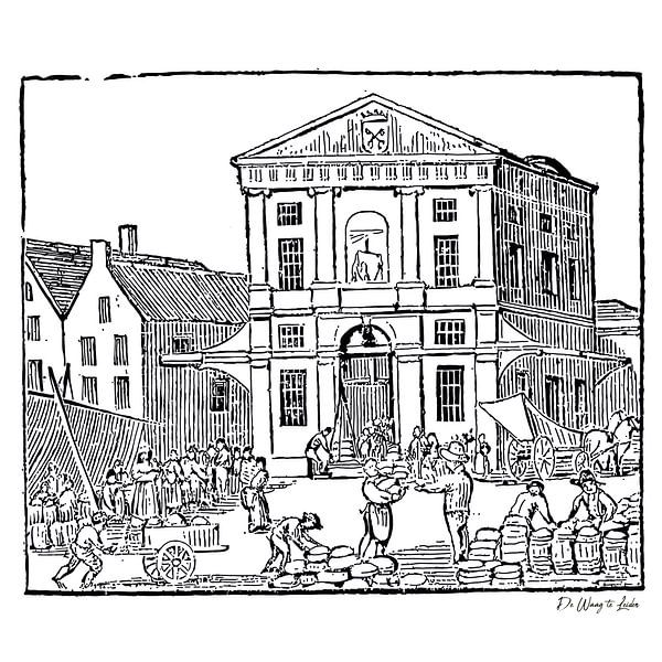 The Waag in Leiden by Margot van Veelen