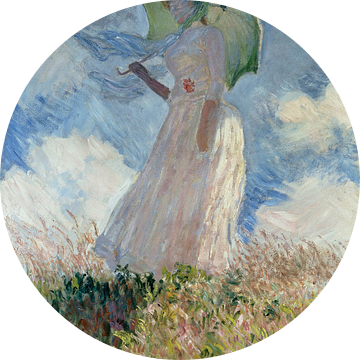 Vrouw met parasol, Claude Monet