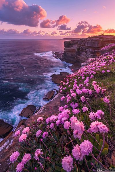 Abendgold über Wellen von fernlichtsicht