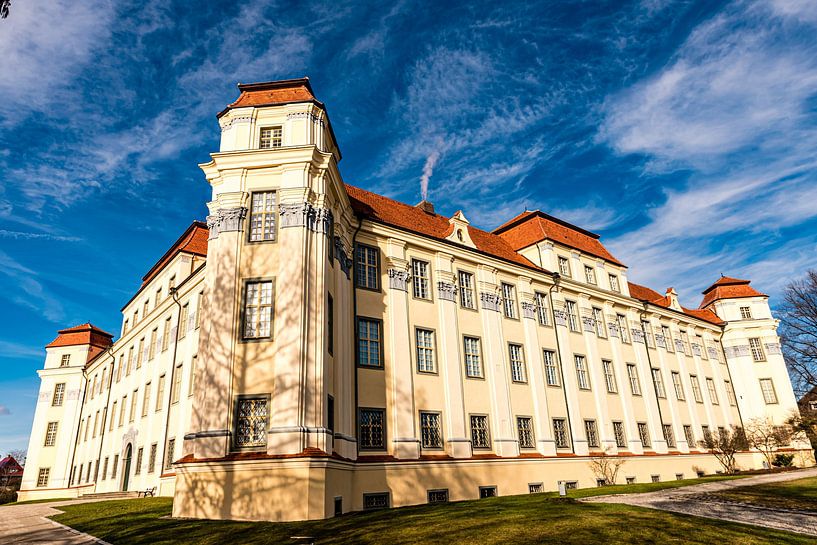 Gevel Nieuw Kasteel in Tettnang Opper-Swaben Duitsland van Dieter Walther