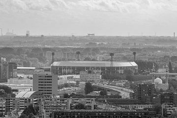 De Kuip und Umgebung | Stadion Feyenoord | Rotterdam - zw von Nuance Beeld