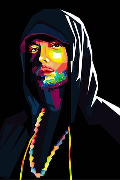 Eminem Wpap Pop Art van Wpap Malang