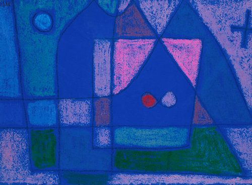 Een klein kamertje in Venetië (1933) schilderij van Paul Klee.