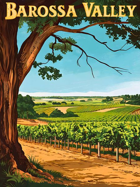 Impression d'art Enchanting Barossa Valley par Robert Swaine