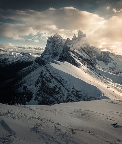 Dit is de berg Seceda in  Zuid-Tirol in Italië