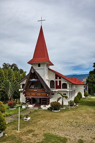 Christliche Architektur im Land der Batak