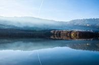 Het Lac Chambon in de Auvergne in Frankrijk van Rosanne Langenberg thumbnail