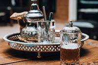 A Moroccan cup of mint tea