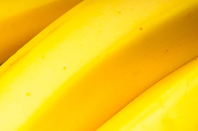Bananen close up van Sjoerd van der Wal Fotografie