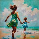 Beachside Innocence by Jan Keteleer (JanKé): A Journey Beyond the Canvas thumbnail