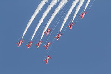 Die Royal Air Force Red Arrows für die Saison 2013. von Jaap van den Berg