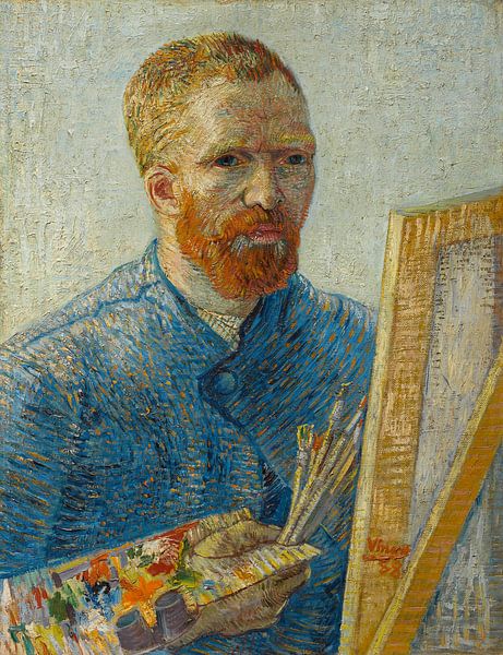 Selbstbildnis an der Staffelei, Vinvent van Gogh von Schilderijen Nu