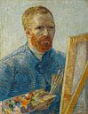 Selbstbildnis an der Staffelei, Vinvent van Gogh von Schilderijen Nu Miniaturansicht