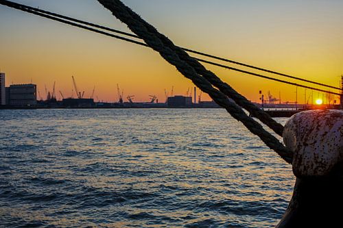 zonsondergang rotterdam