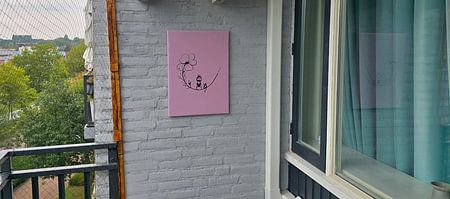 Das Mädchen und seine Katze