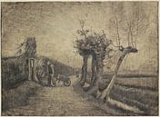Route derrière le jardin du presbytère à Nuenen - Vincent van Gogh par Marieke de Koning Aperçu