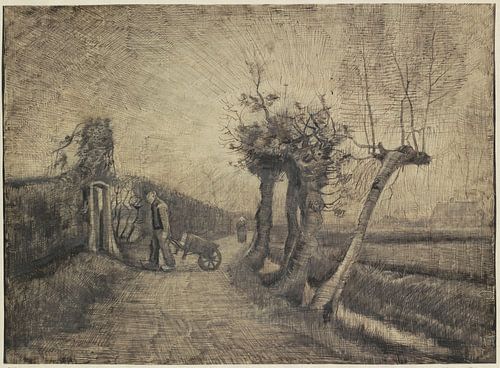 Route derrière le jardin du presbytère à Nuenen - Vincent van Gogh