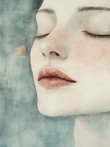 Portrait abstrait moderne