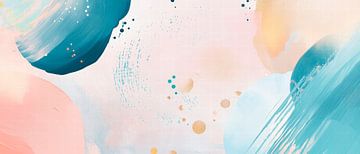 Abstract colour composition - Soft tones by Poster Art Shop