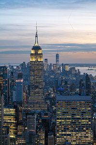 Empire State Building et horizon de Manhattan