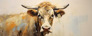 Rustikale Stier-Malerei | Stier