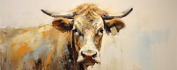 Rustiek Stier Schilderij | Stier van De Mooiste Kunst