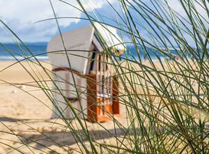 Strandstoel met duingras aan de Oostzee van Animaflora PicsStock