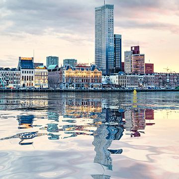 Water reflection Noordereiland Rotterdam