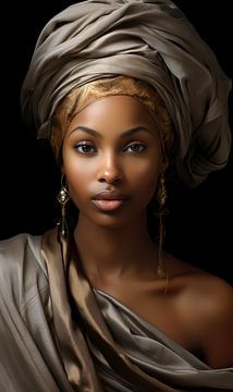 Afrikaanse vrouw 03 van Ellen Reografie