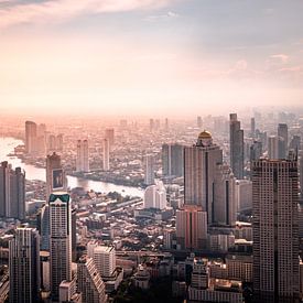 Bangkok am Abend von Nick van der Blom