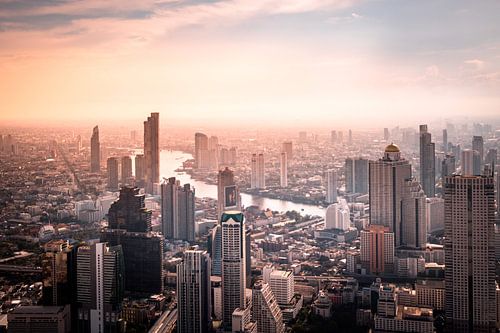 Bangkok le soir sur Nick van der Blom