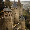 Tours de Carcassone, cité médiévale. sur Luis Boullosa