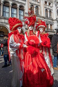 Karneval auf dem Markusplatz in Venedig