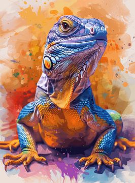 Colourful iguana by Studio Ypie