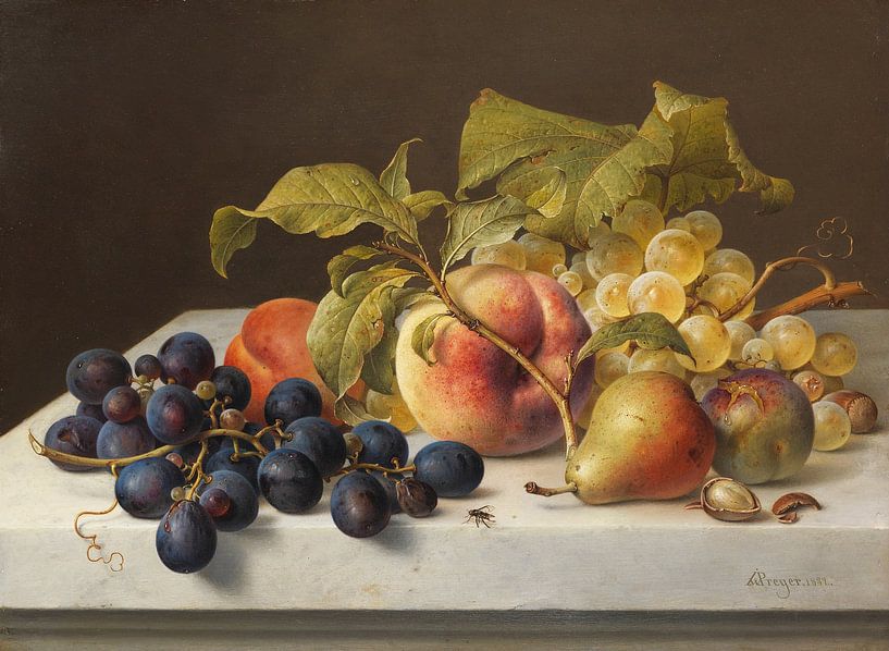 Fruitstilleven, Johann Wilhelm Preyer van Meesterlijcke Meesters