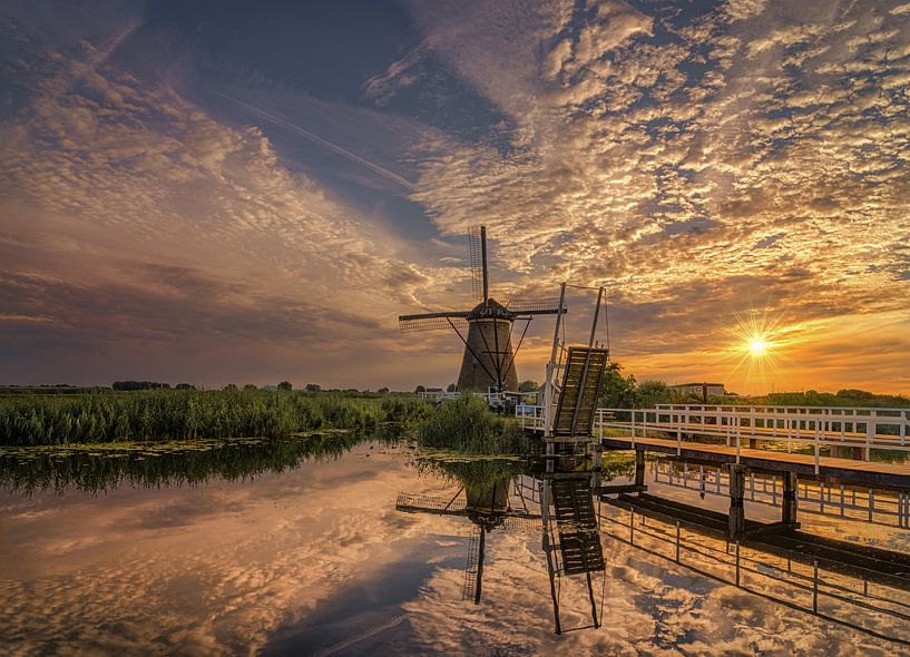 Kinderdijk von Herman van den Berge