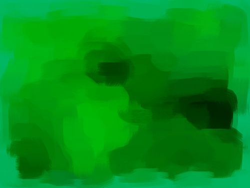 Abstract in green shades