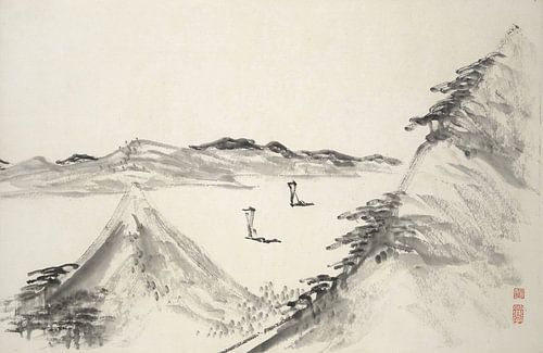 Hine Taizan - motief uit "Album met vijftien inktschilderijen"