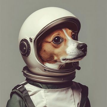 Ruimtehond op avontuur van Poster Art Shop