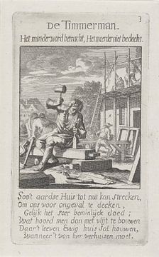 Jan Luyken, Timmerman, 1694 van Atelier Liesjes