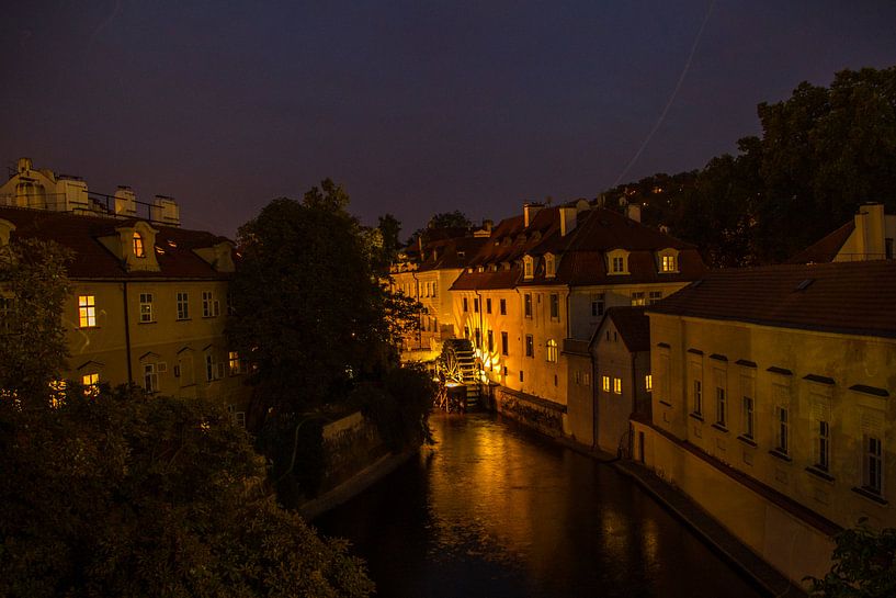 Watermolen in praag by Jeroen Bisschop